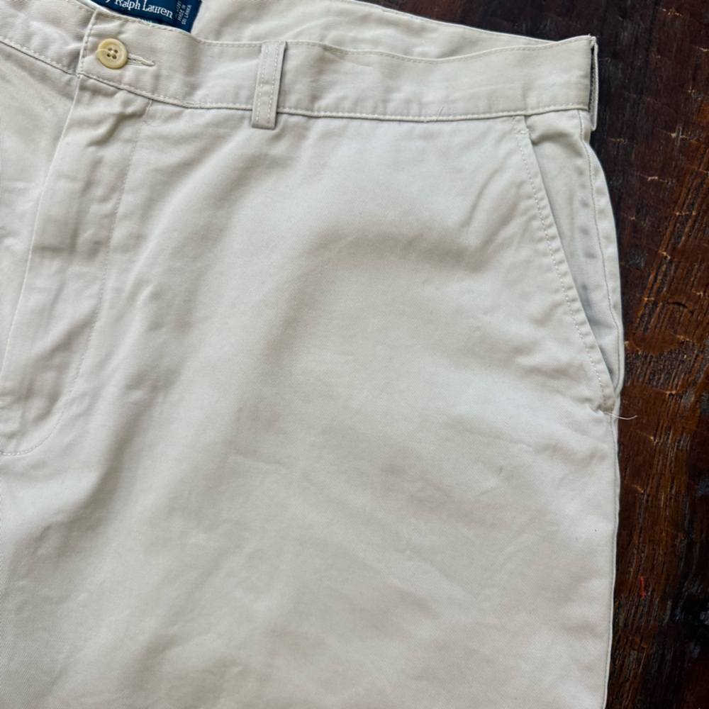 Polo Ralph Lauren Prospect Flat Front Men Shorts in Classic Stone W 42 - Picture 7 of 14